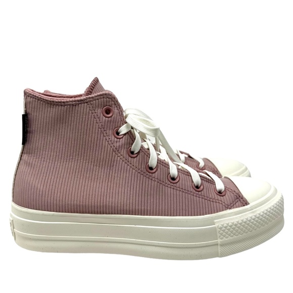 Converse Ctas Lift Counter Climate Platform Hi Sneaker Women Pink Canvas A06148C - Picture 2 of 9